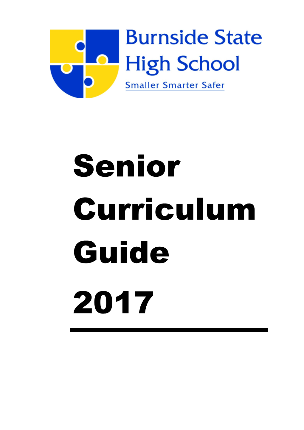 Curriculum Guide 2017 - Senior