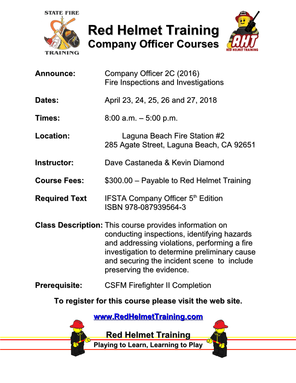 Company Officer Courses