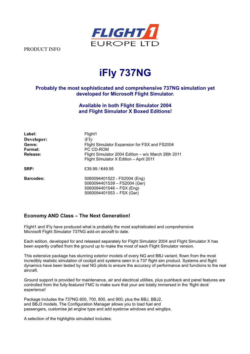 The Flight One ATR 72-500