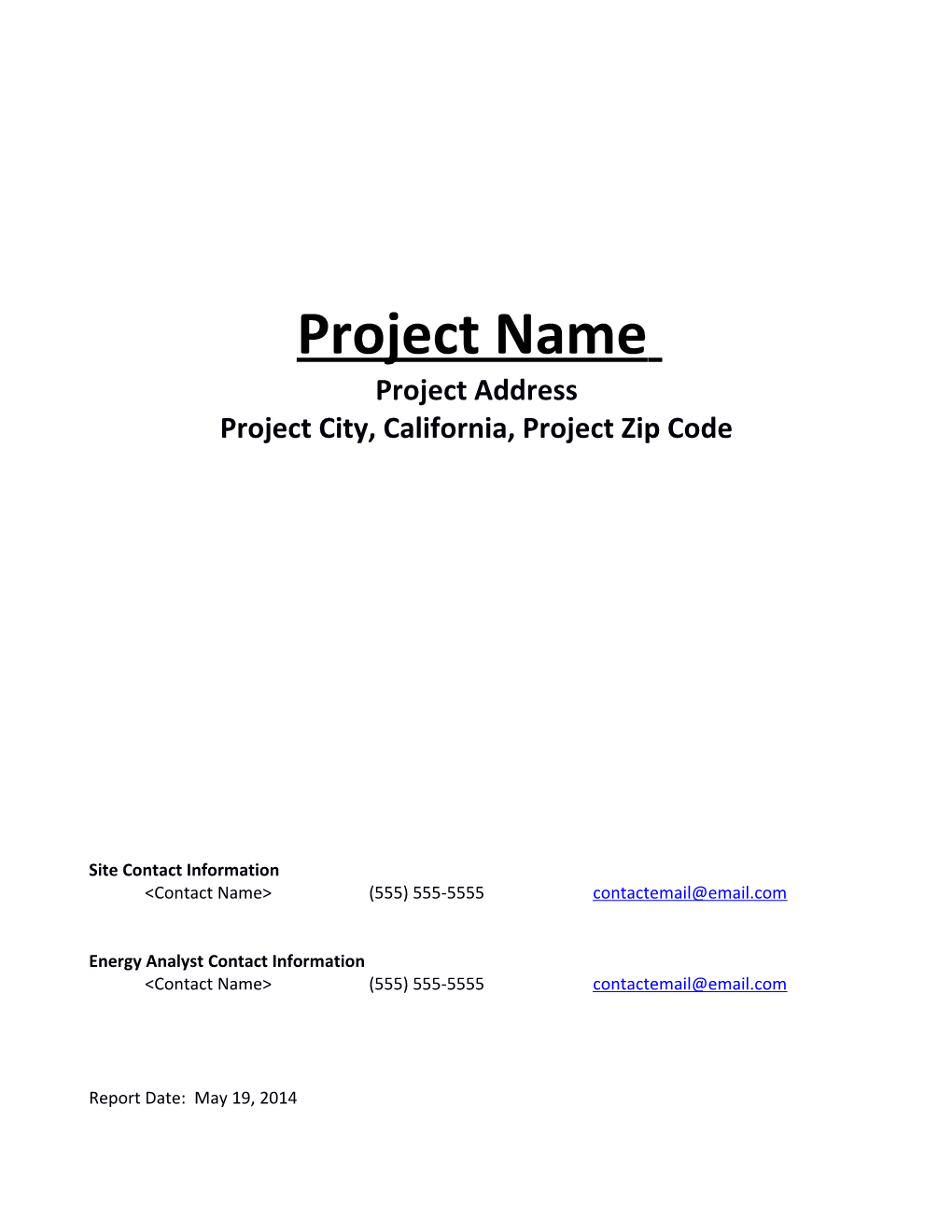 Project City, California, Project Zip Code