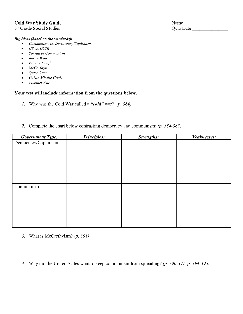 World War II Study Guide