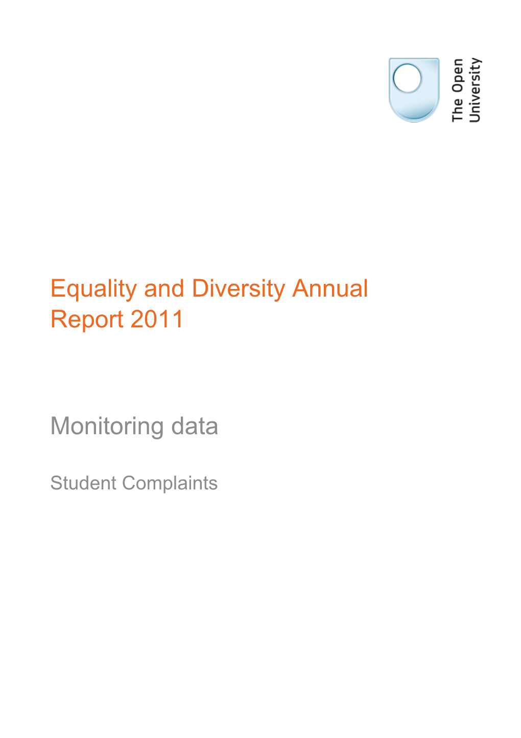 Equality and Diversity Annual Report 2011