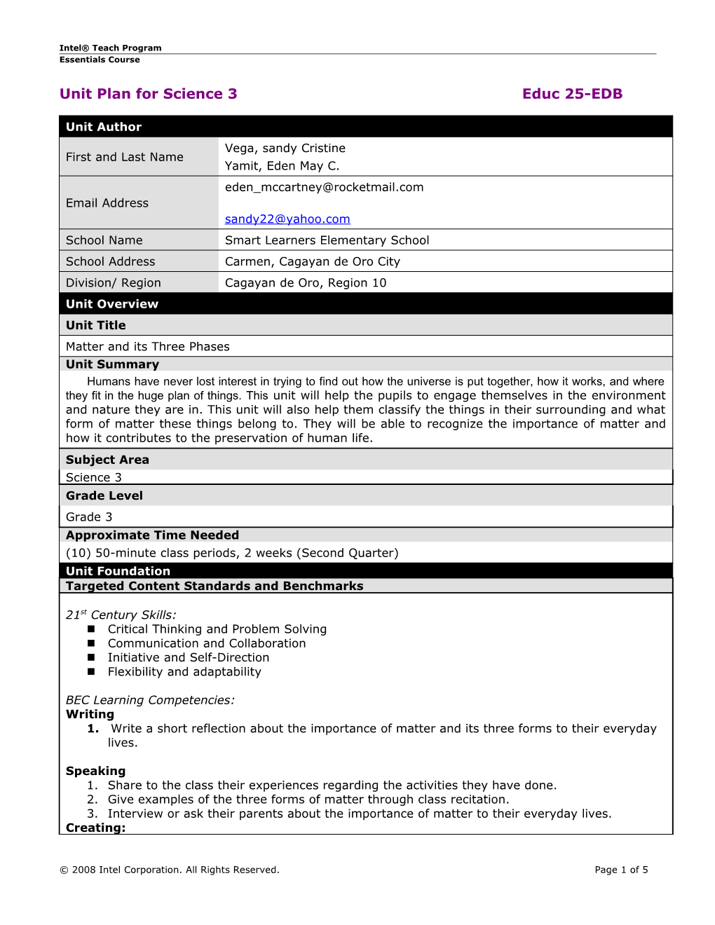 Unit Plan Template s12