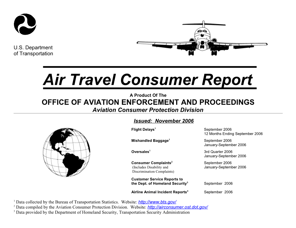 Air Travel Consumer Report s4