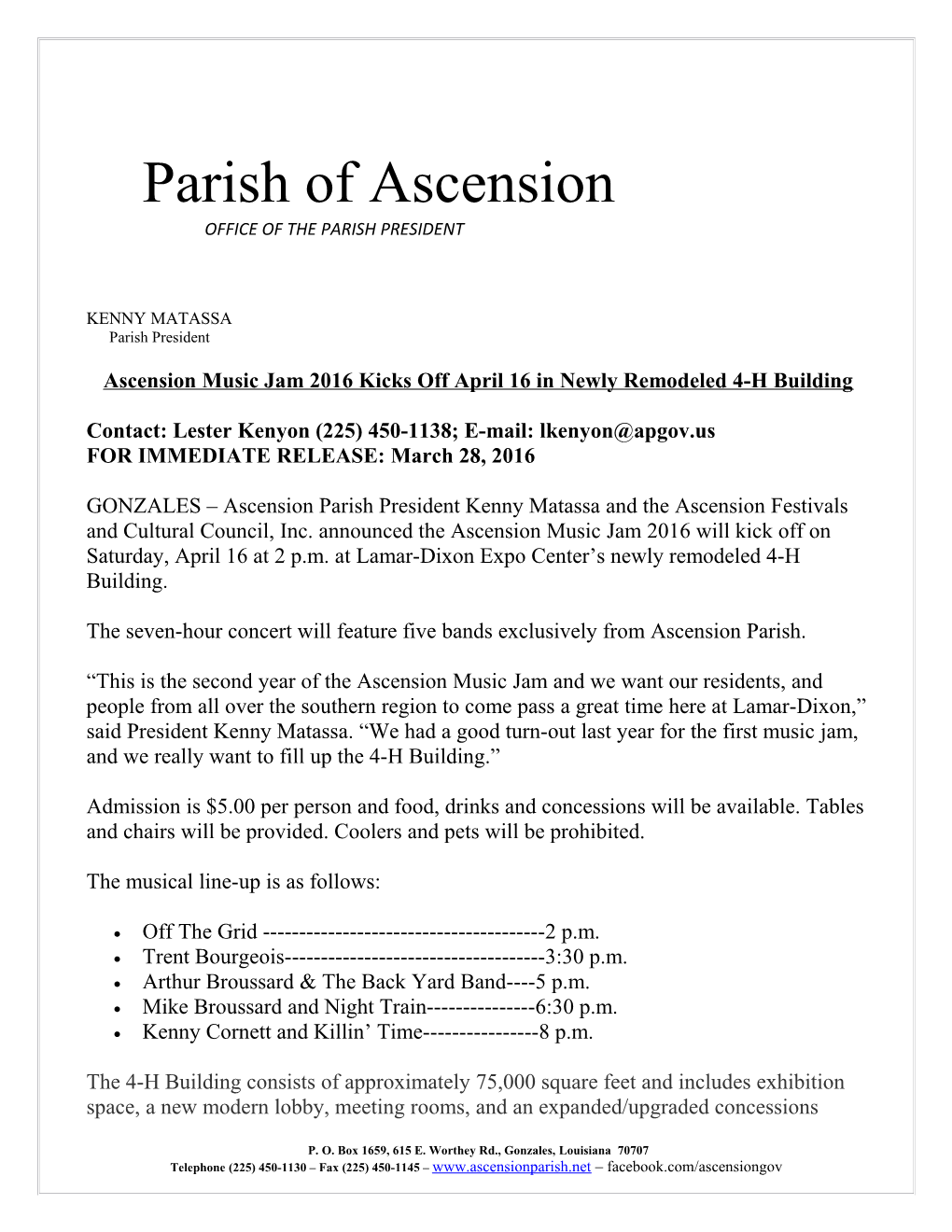 Parish of Ascension
