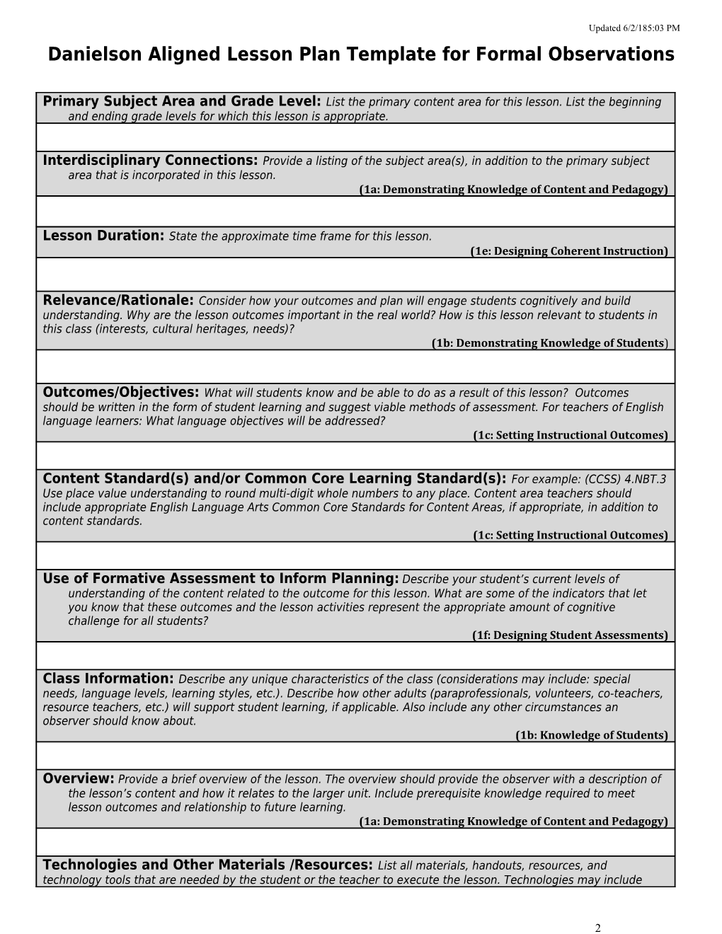 Making Connections Lesson Plan Template s1