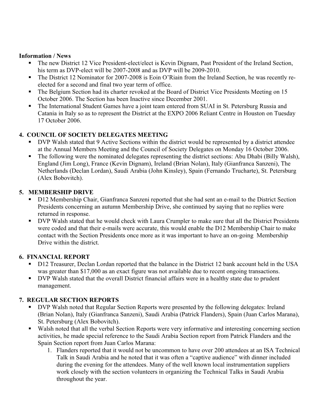 ISA Meeting Minutes Template