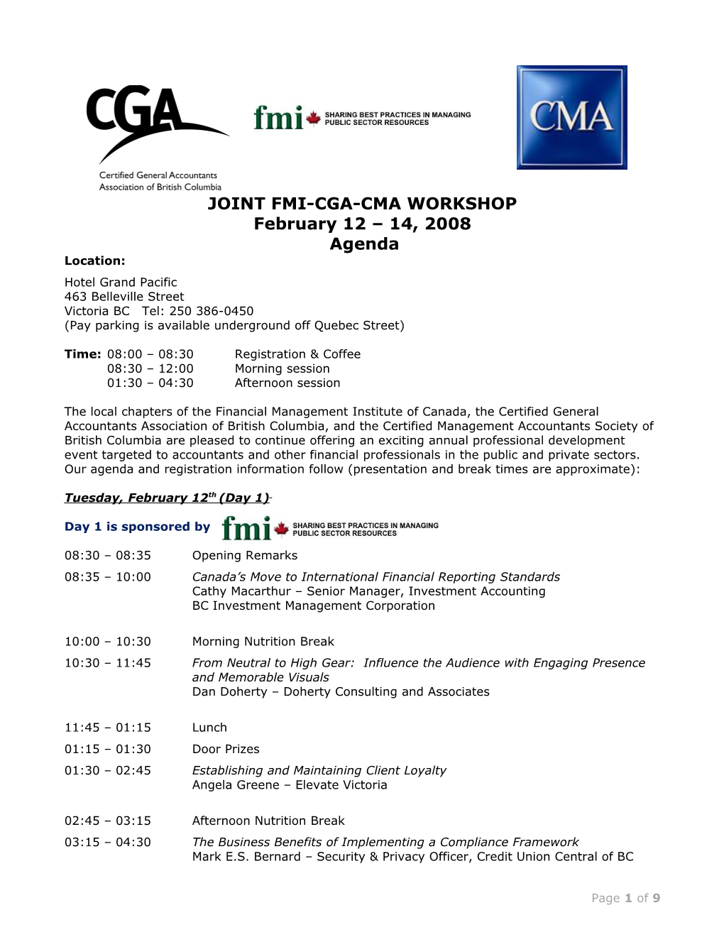 2002 Joint Cga-Fmi-Cma Pd Seminar