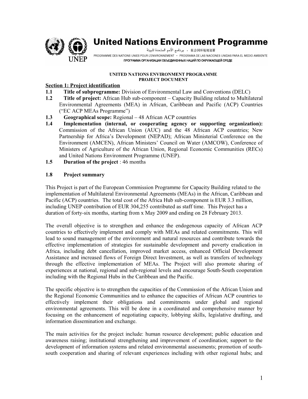 United Nations Environment Programme s2