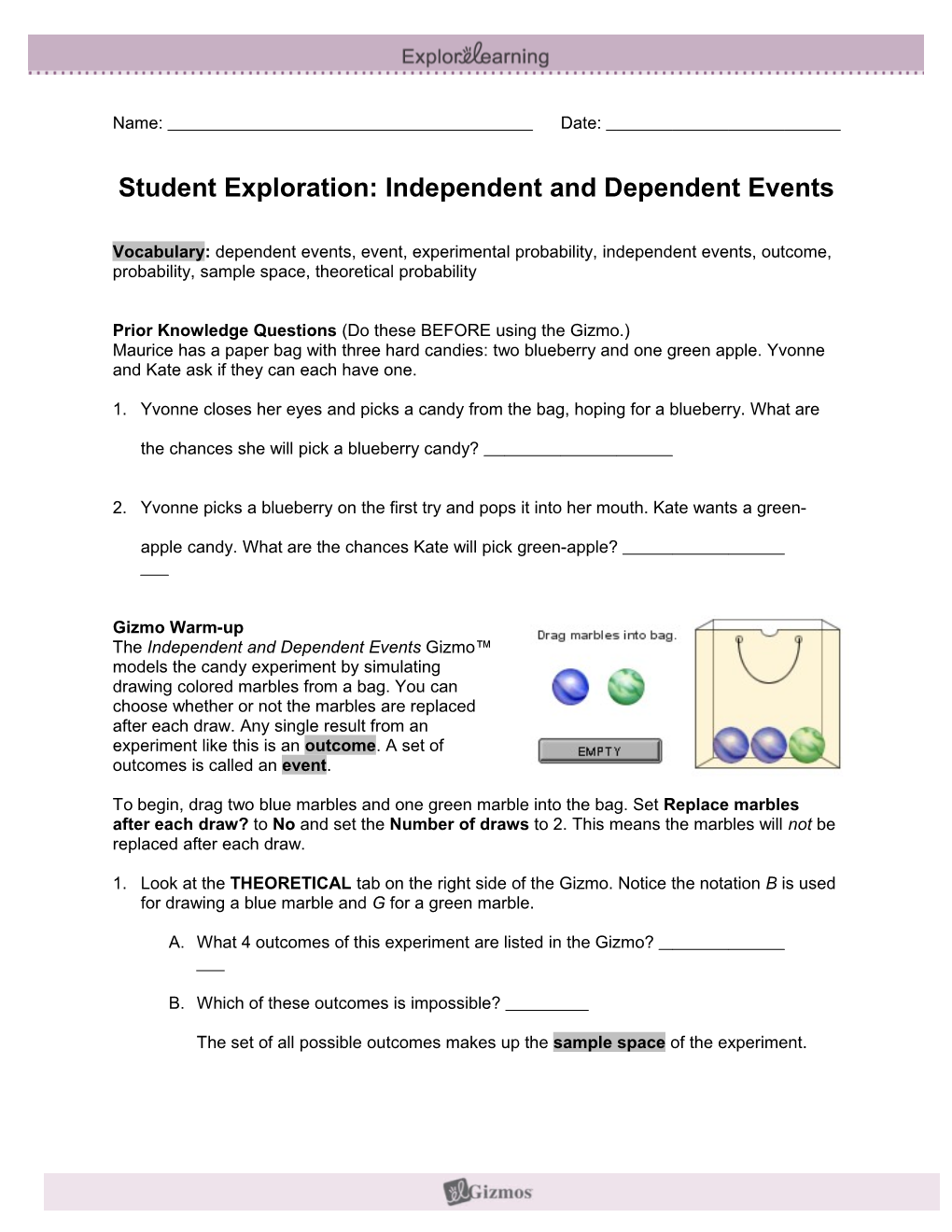 Independent and Dependent Events s1