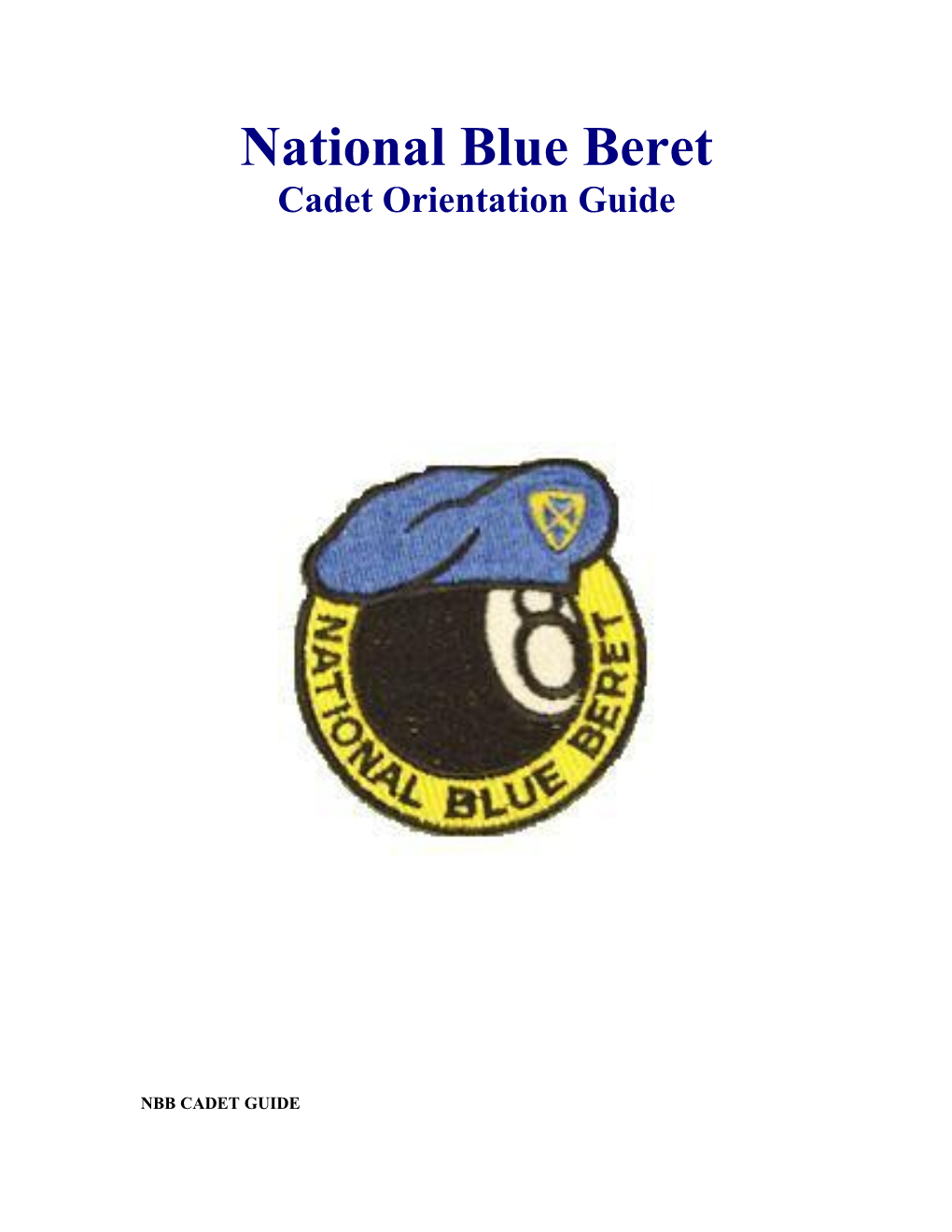 Nbb Cadet Guide