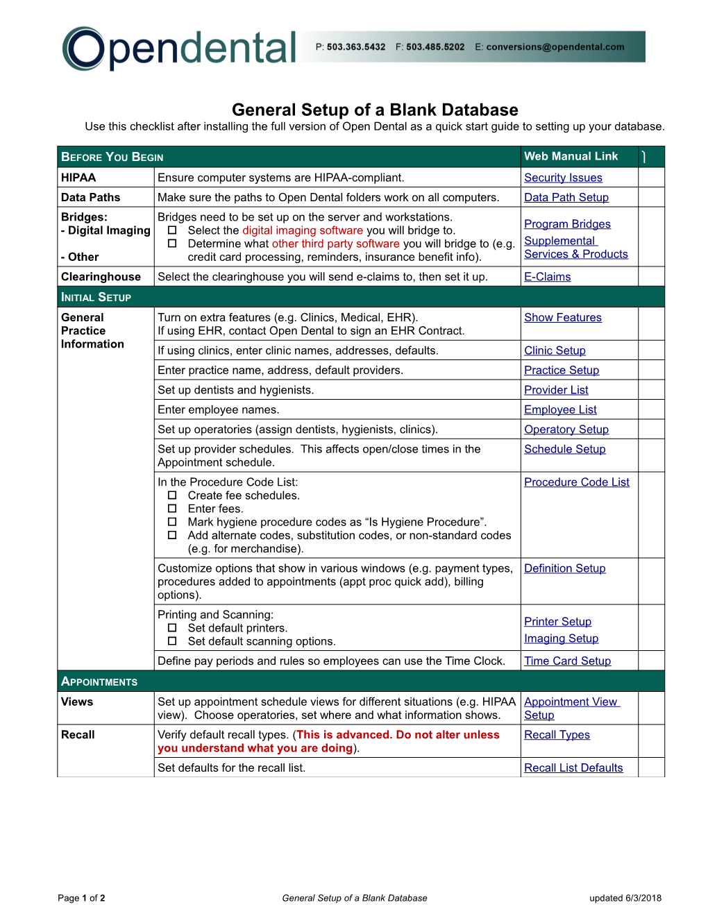 For More Guidance on Using Open Dental, See Using Open Dental (Blank Database)