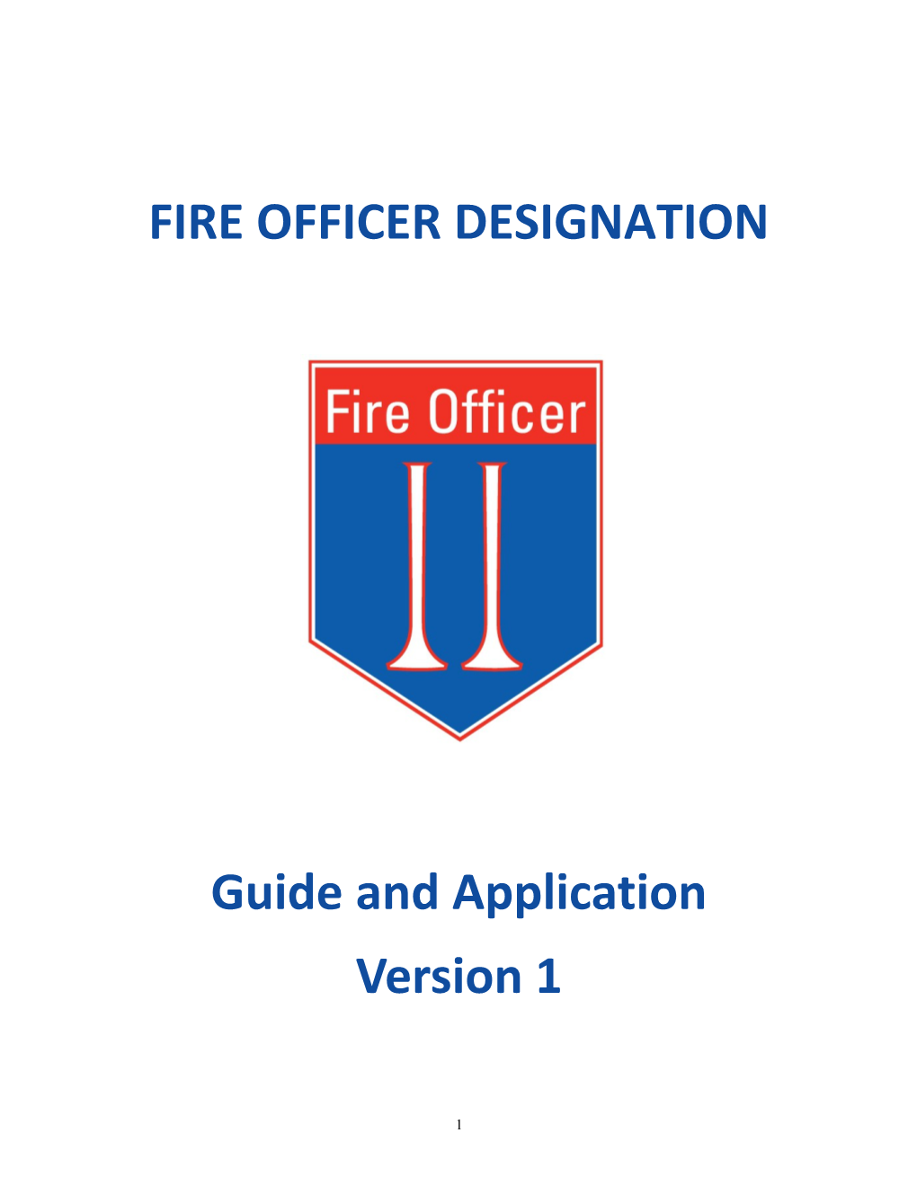 Fire Officer Designation
