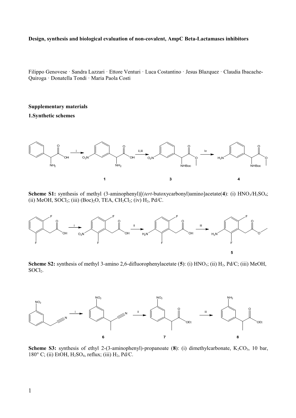 Design, Synthesis and Biological Evaluation of Non-Covalent, Ampc Beta-Lactamases Inhibitors