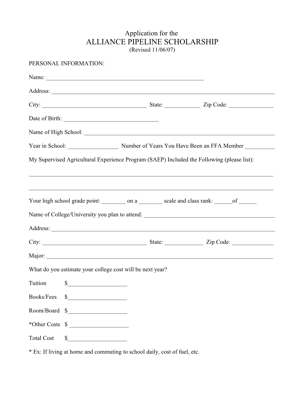 Application for The s3