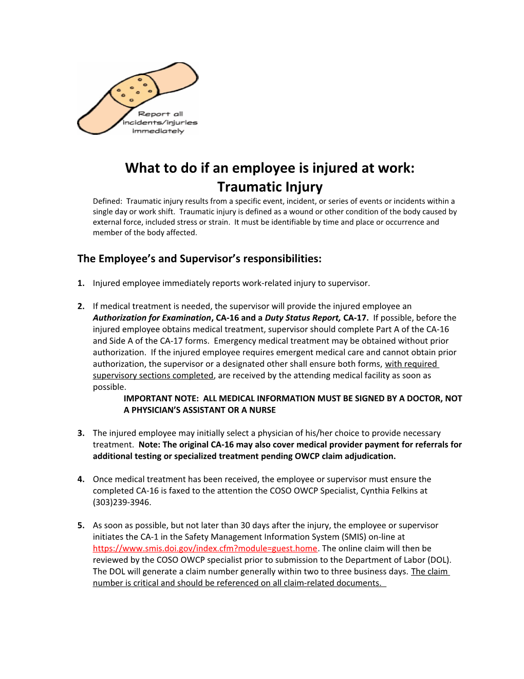 What to Do If an Employee Is Injured at Work