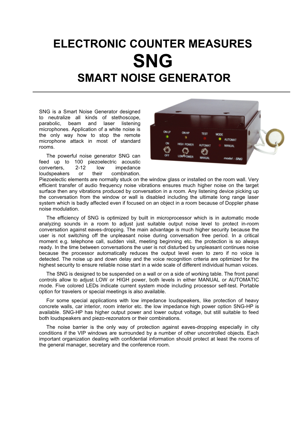 Electronic Counter Measures