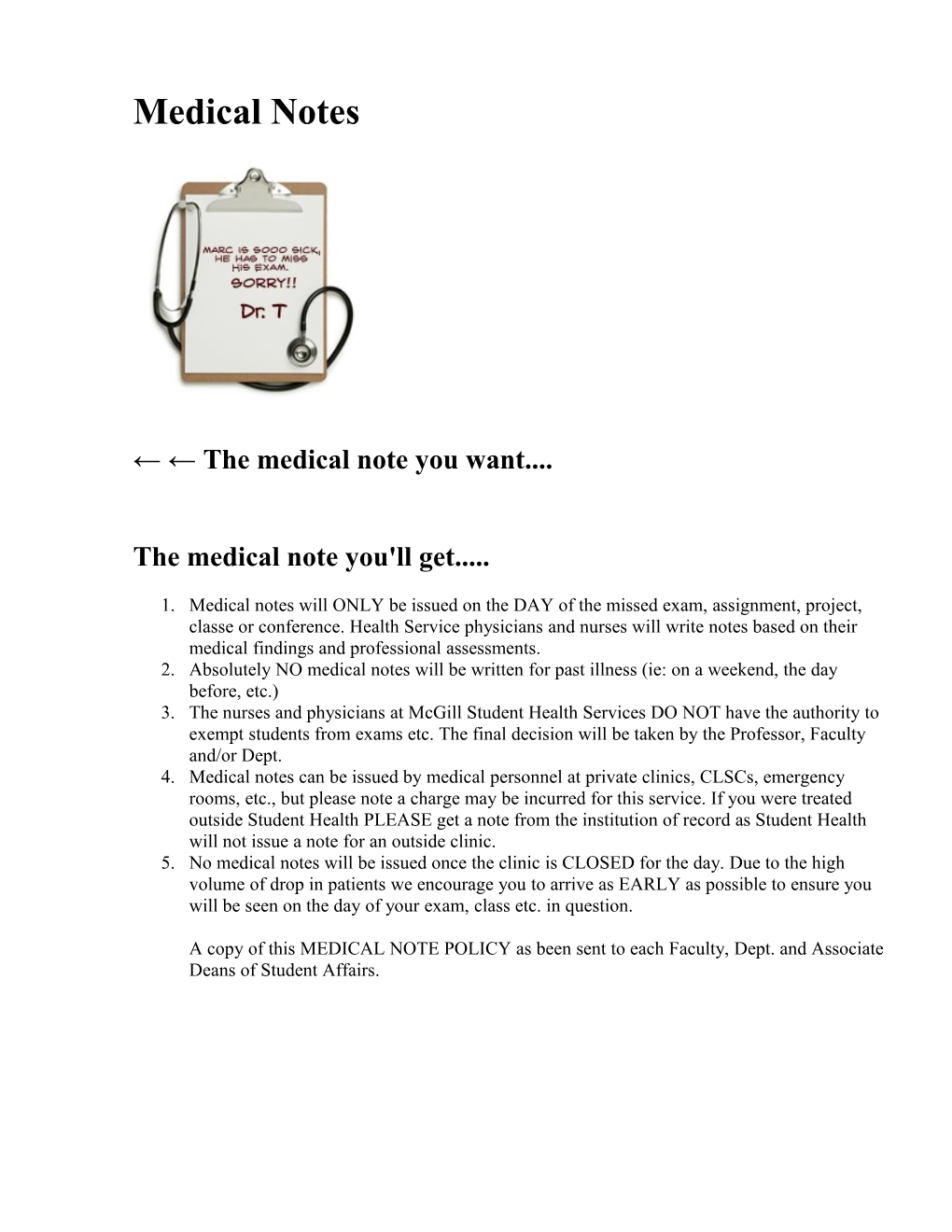 The Medical Note You Want
