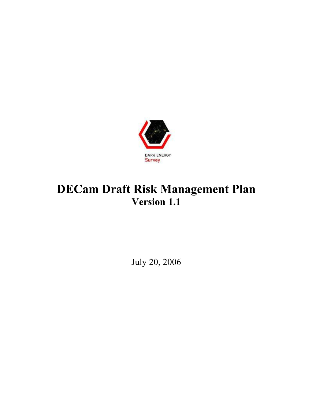 Nova Risk Management Plan
