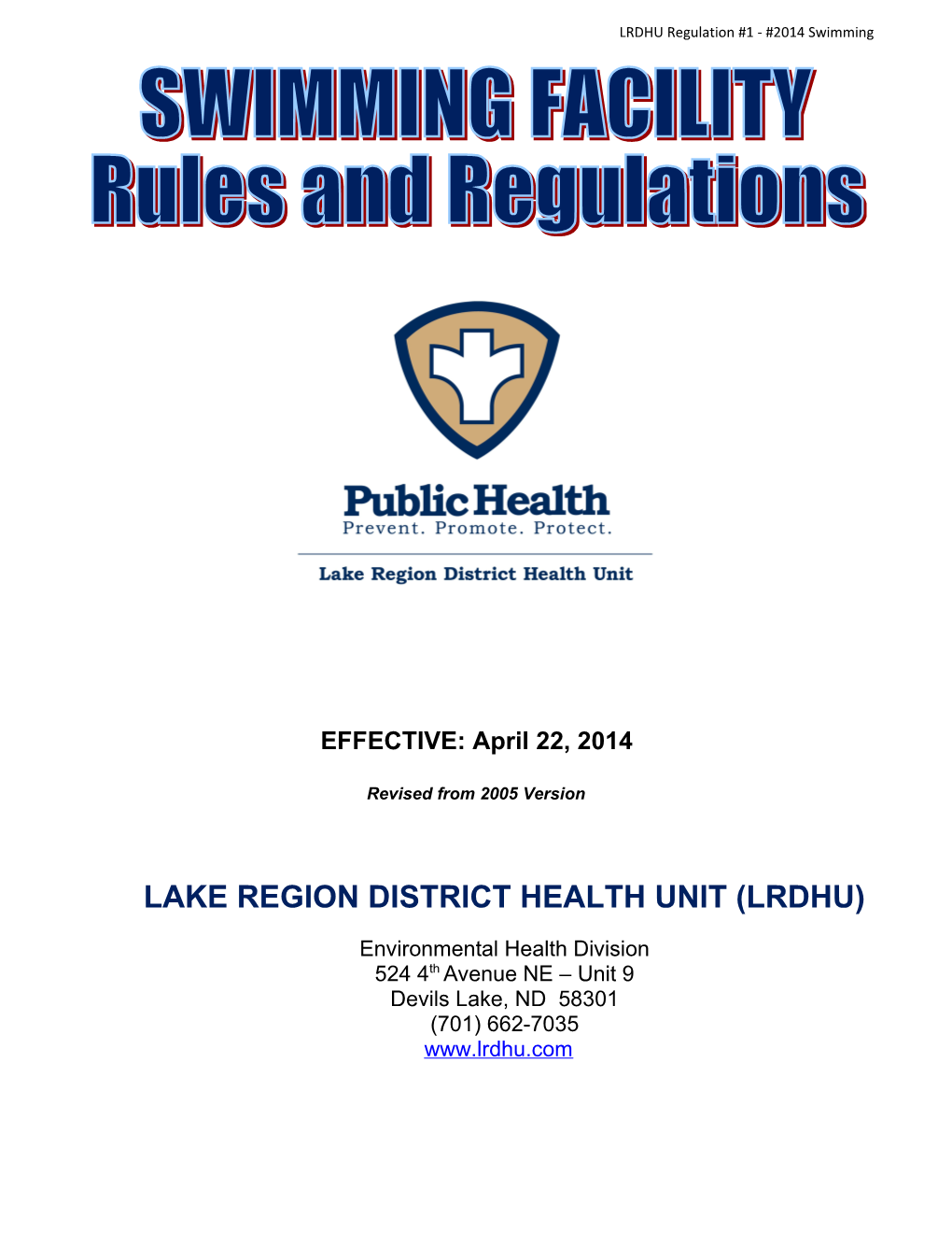 Lake Region District Health Unit(Lrdhu)
