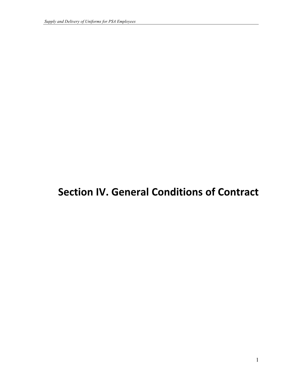 Sectioniv. Generalconditionsofcontract