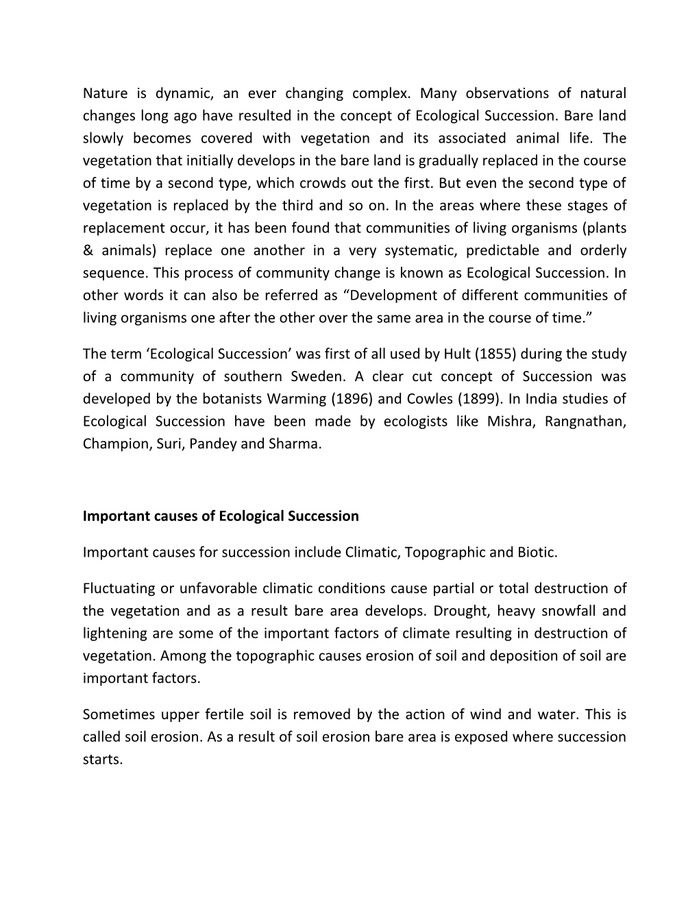 Paper Title: Environmental Studies for Undergraduates s1