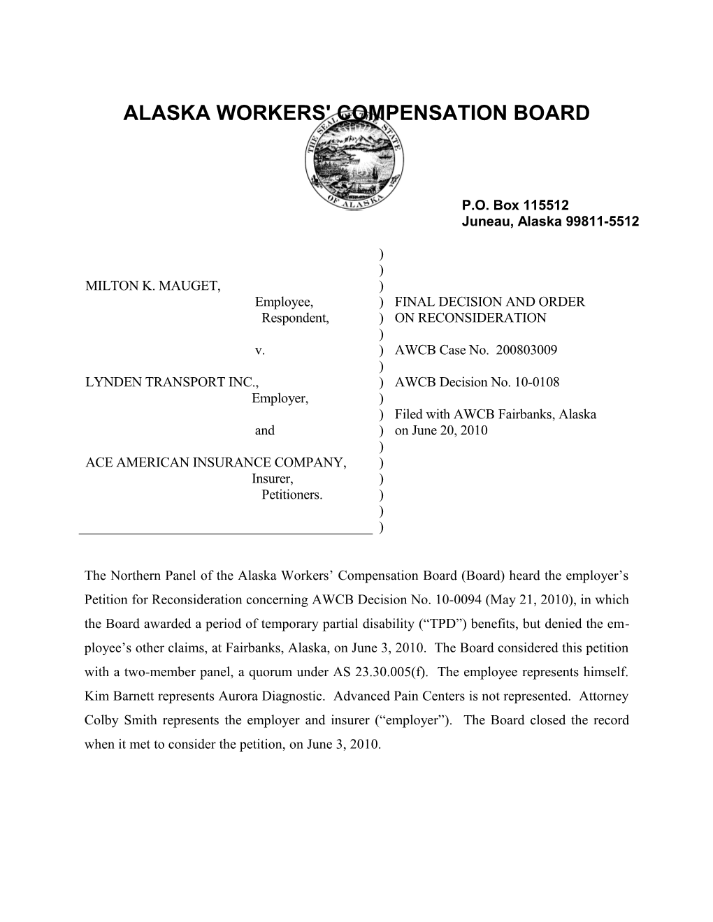 Alaska Workers' Compensation Board s47