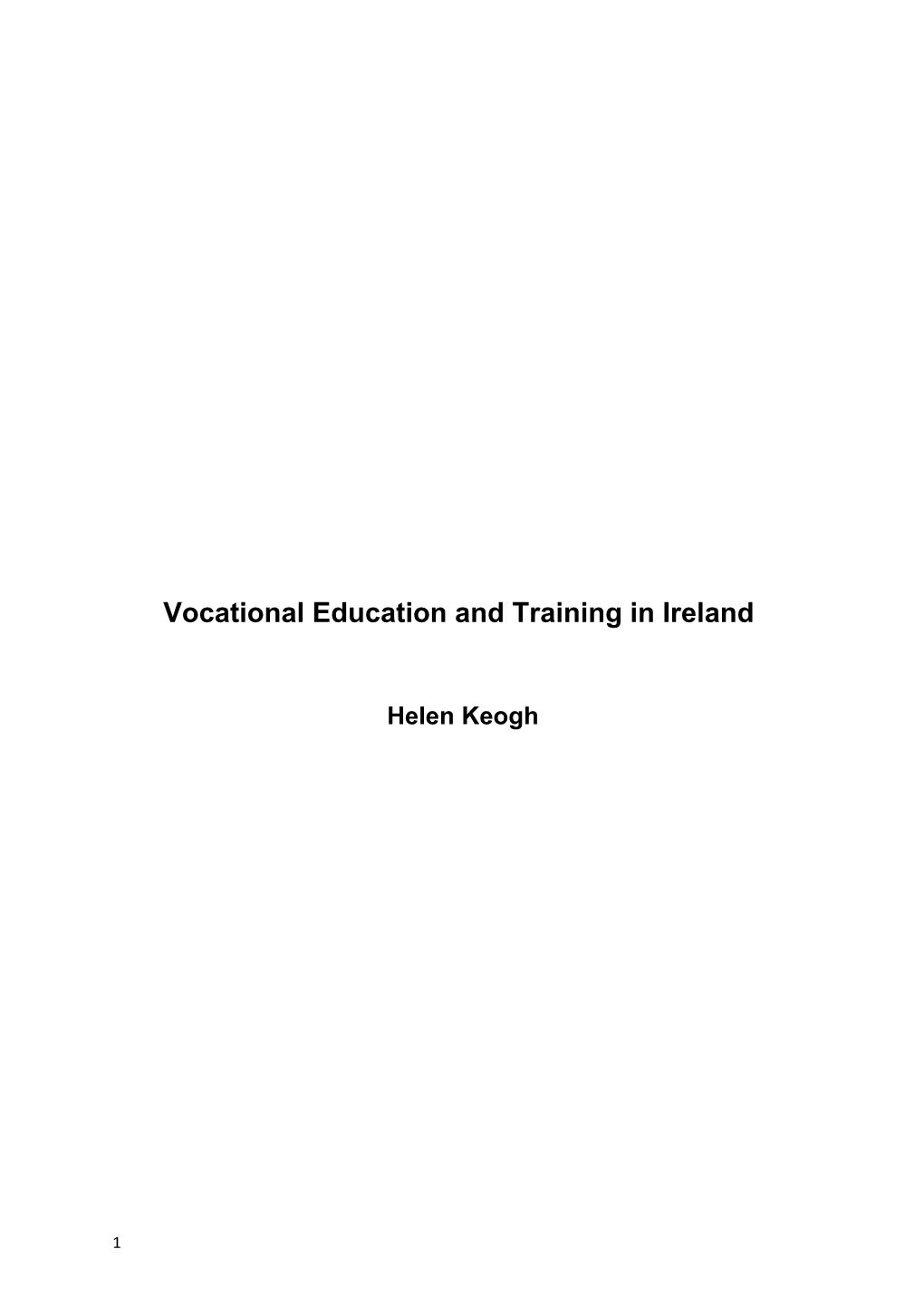 Vocational Education and Training in Ireland