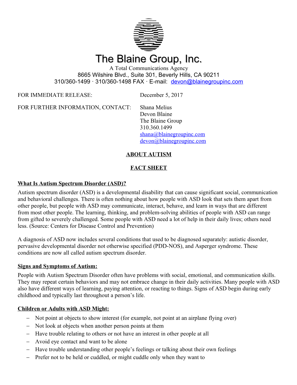 The Blaine Group, Inc