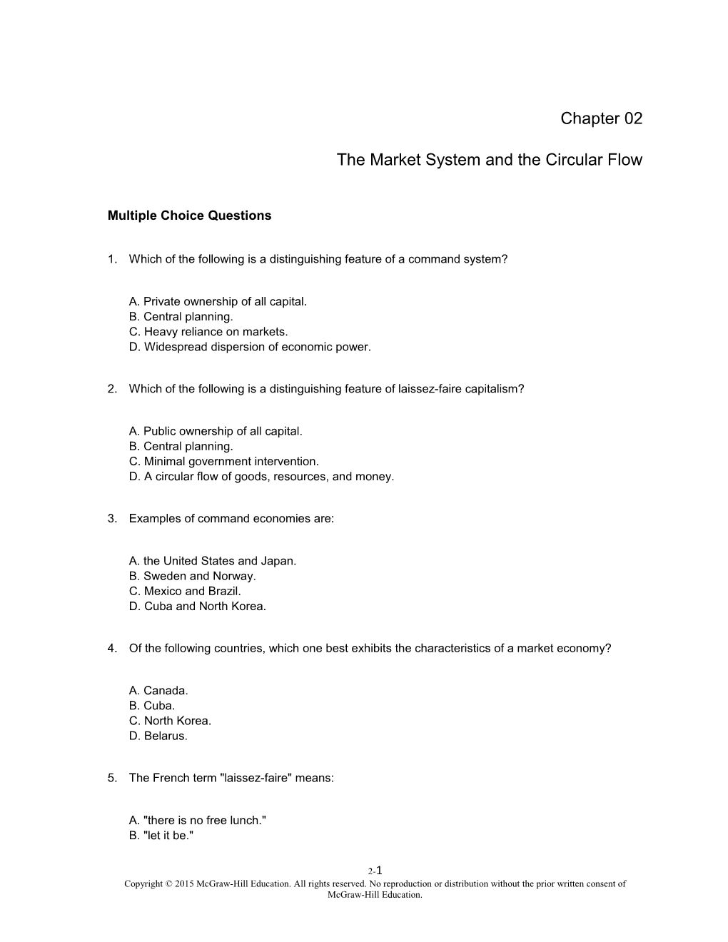 The Market System and the Circular Flow s2