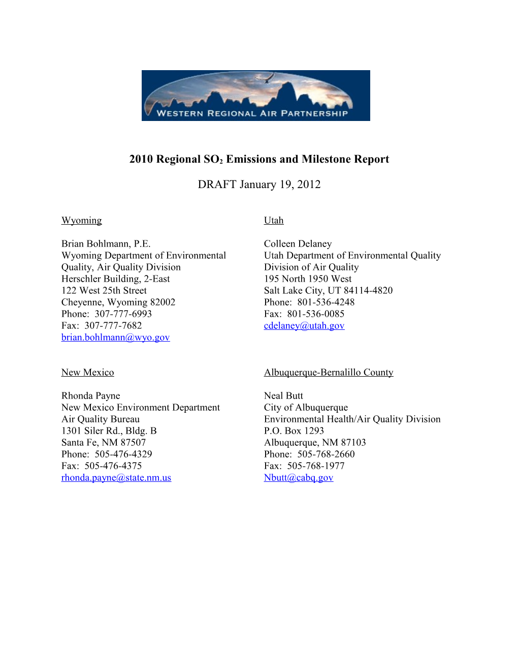 Final WRAP Milestone Report 2008