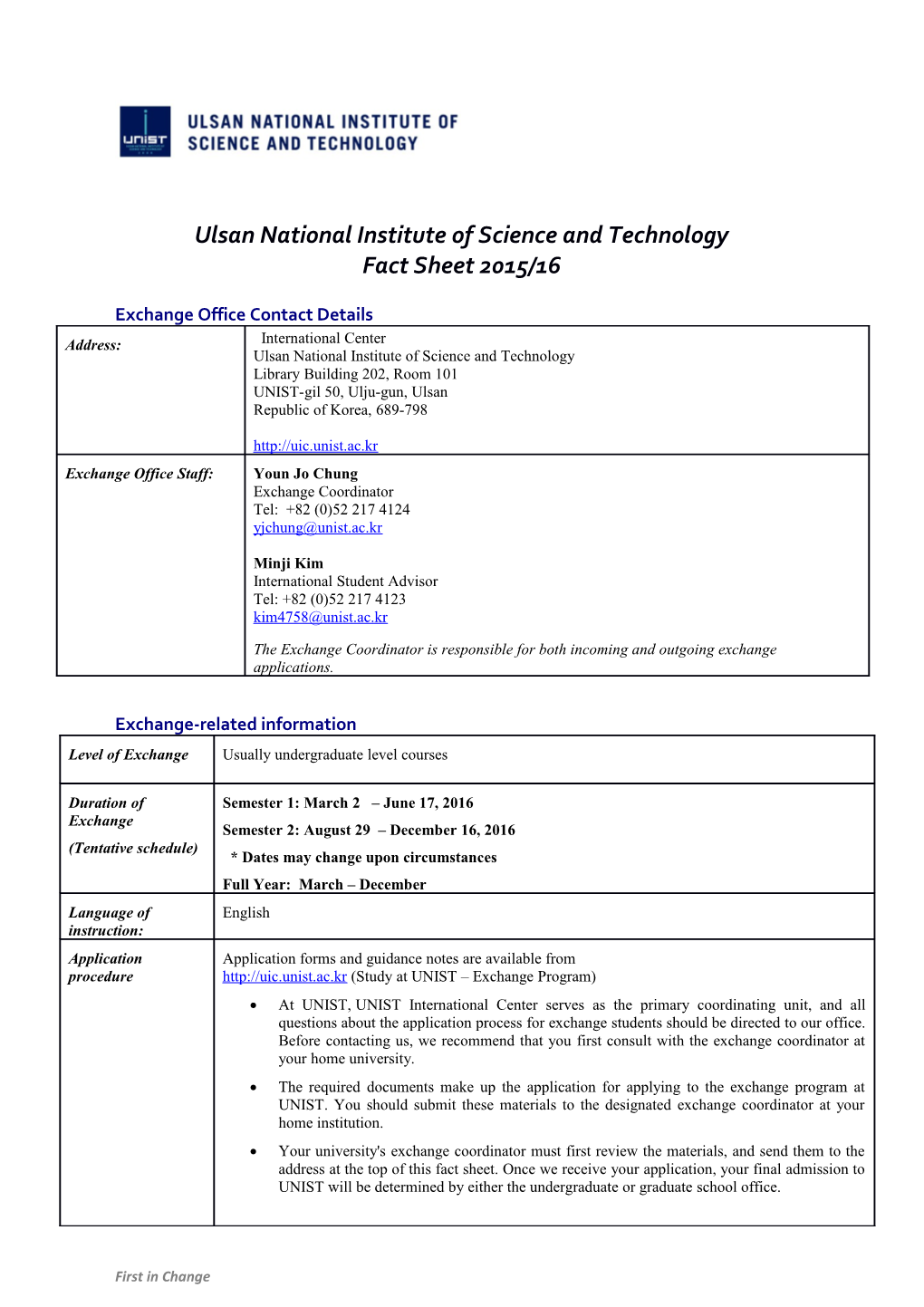 Ulsan National Institute of Science and Technology