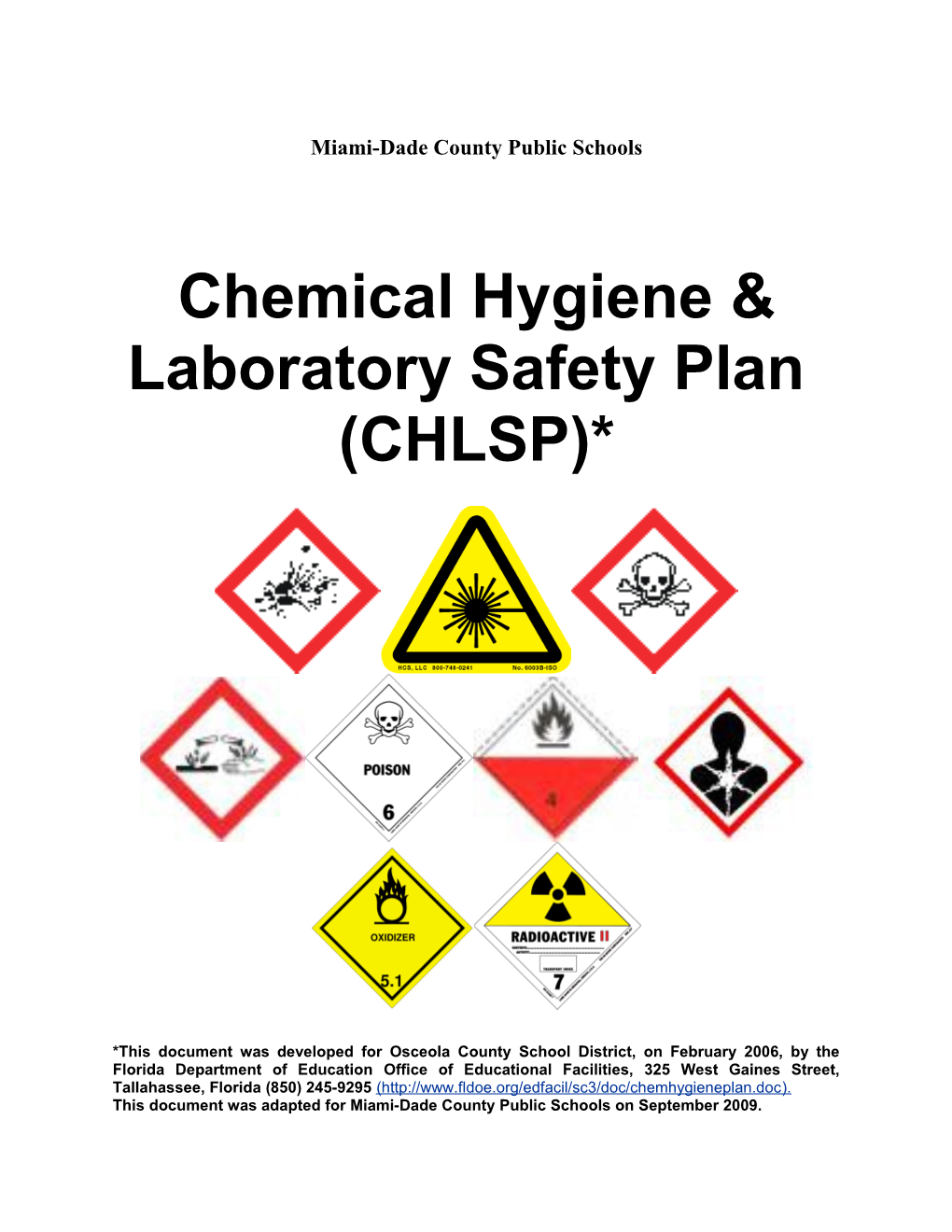 Chemistry Safety Issues