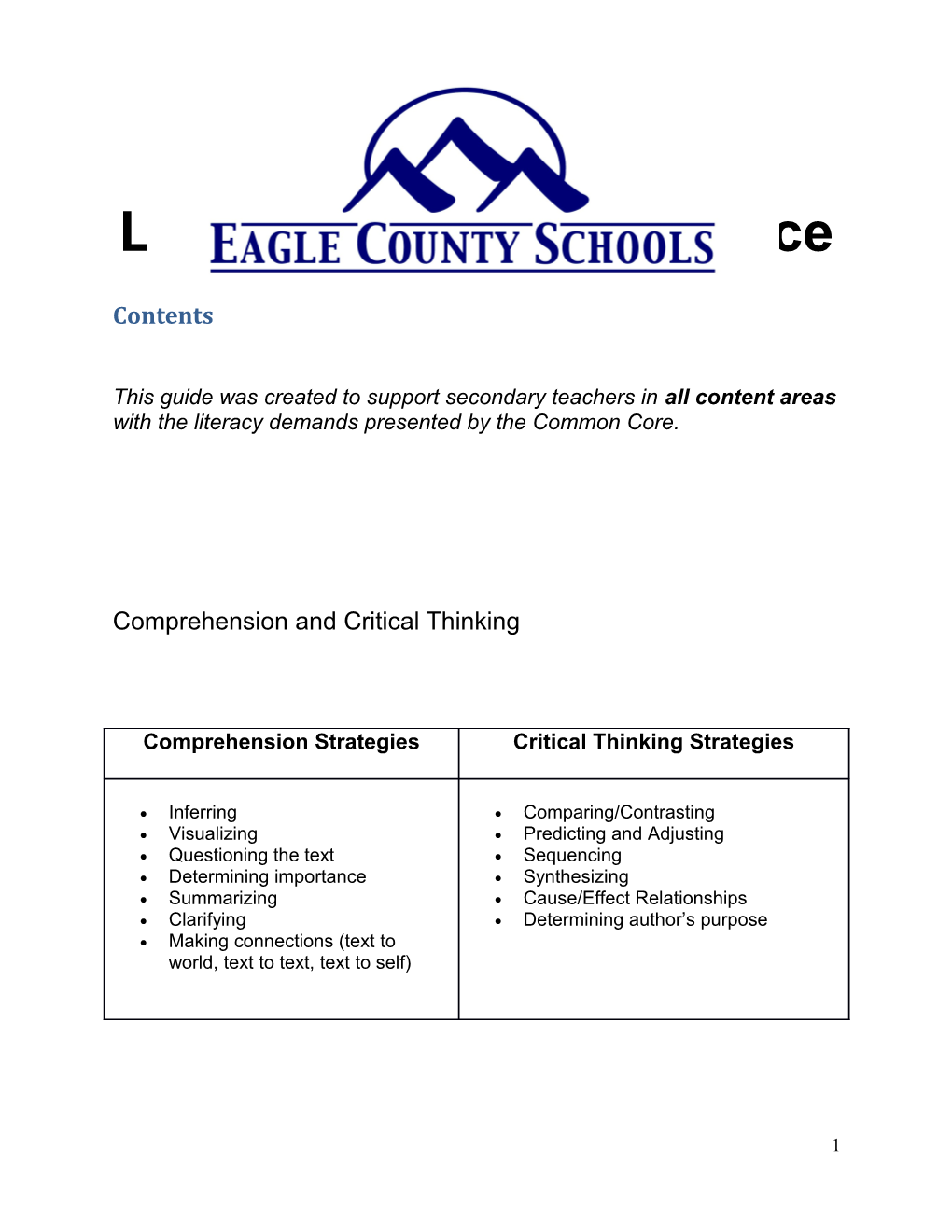 ECS Literacy Resource Guide 2013