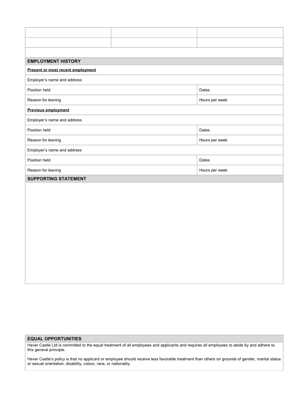 Employment Application (2-Pp.) s18