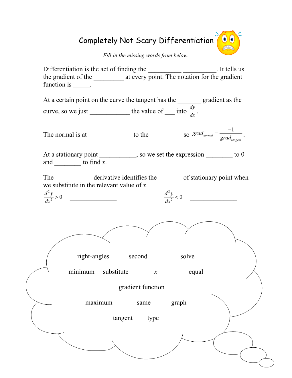 Completely Not Scary Differentiation