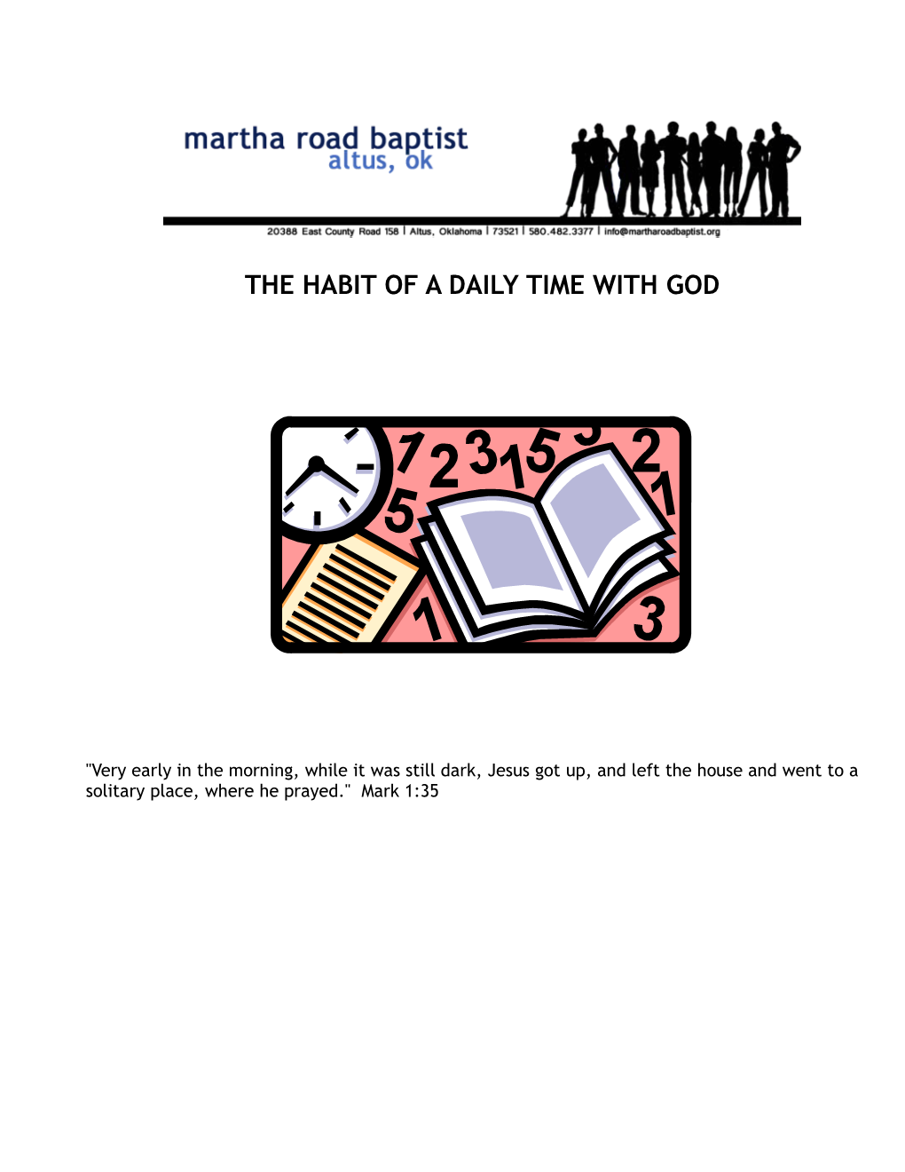 The Habit of a Daily Time with God