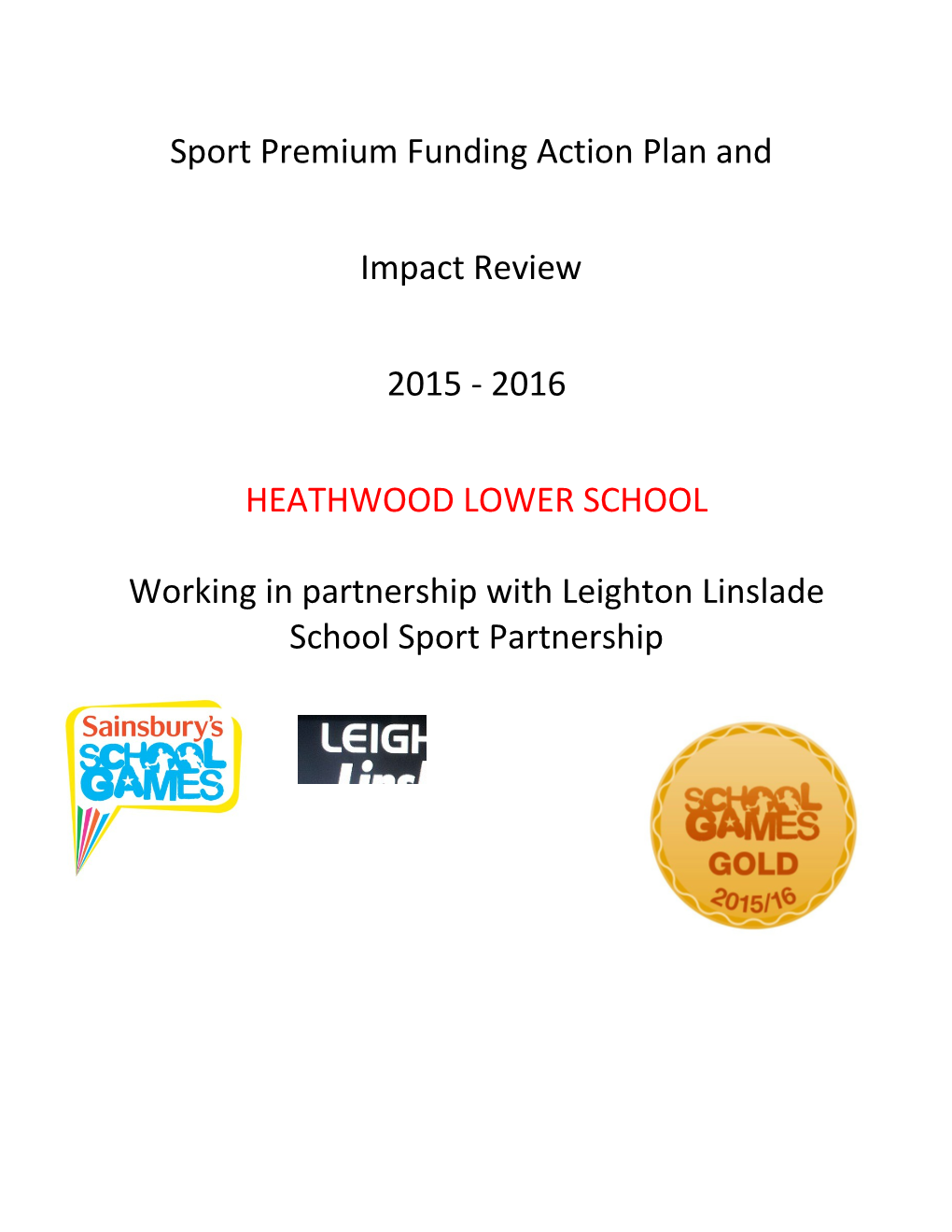 Sport Premium Funding Action Plan Jan Review- Grangetown Primary
