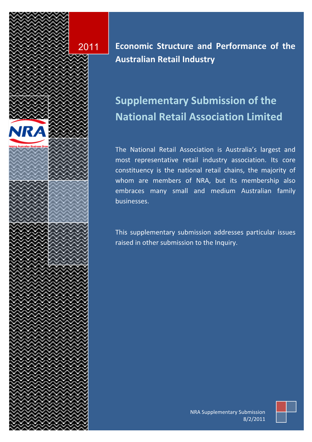 Submission 126 - National Retail Association - Economic Structure and Performance of The