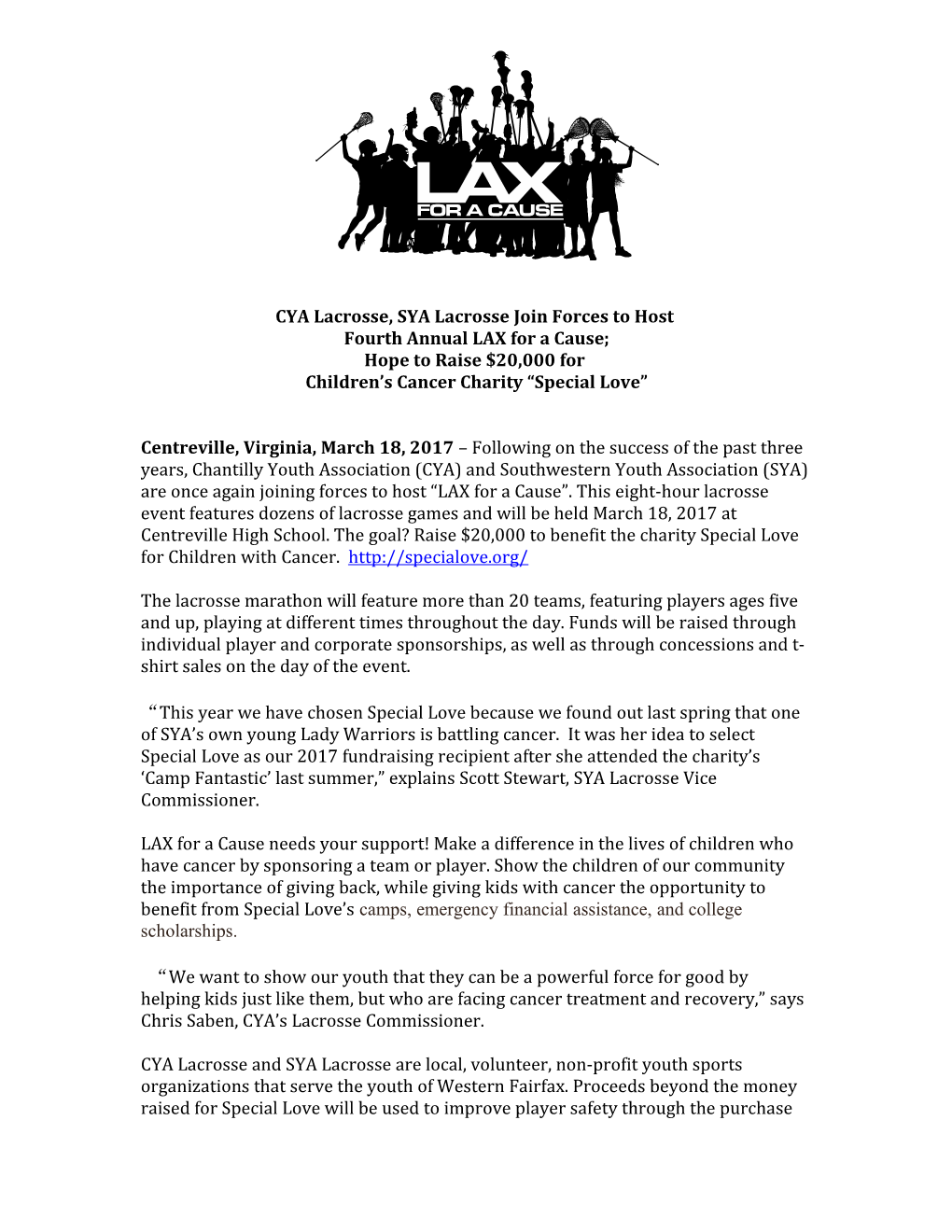Fourth Annual LAX for a Cause;