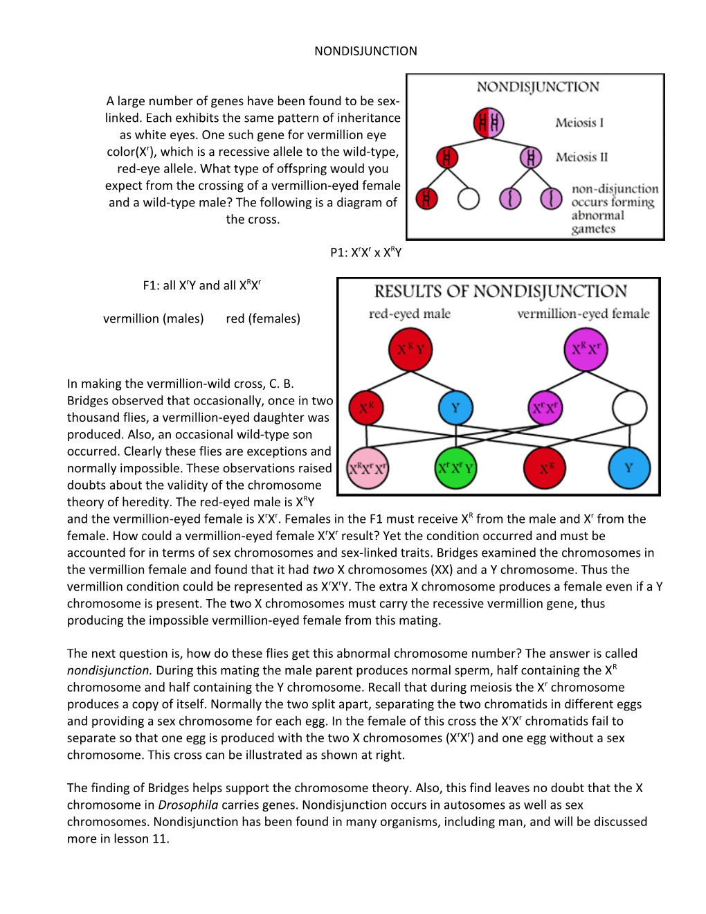 A Large Number of Genes Have Been Found to Be Sex-Linked. Each Exhibits the Same Pattern