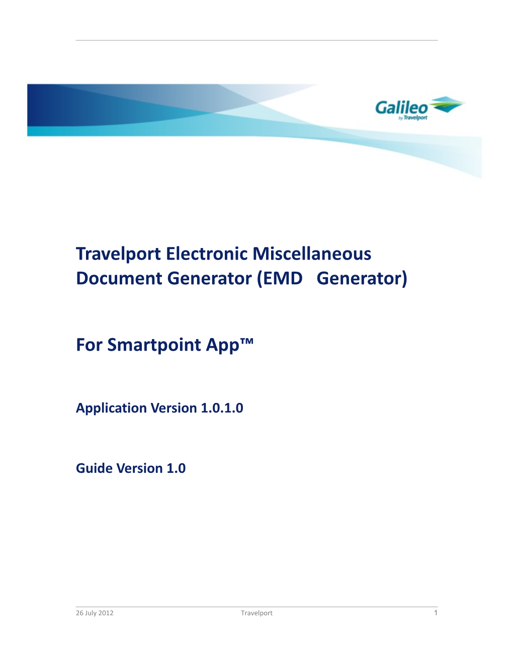 Travelport Electronic Miscellaneous Document Generator (EMD Generator)