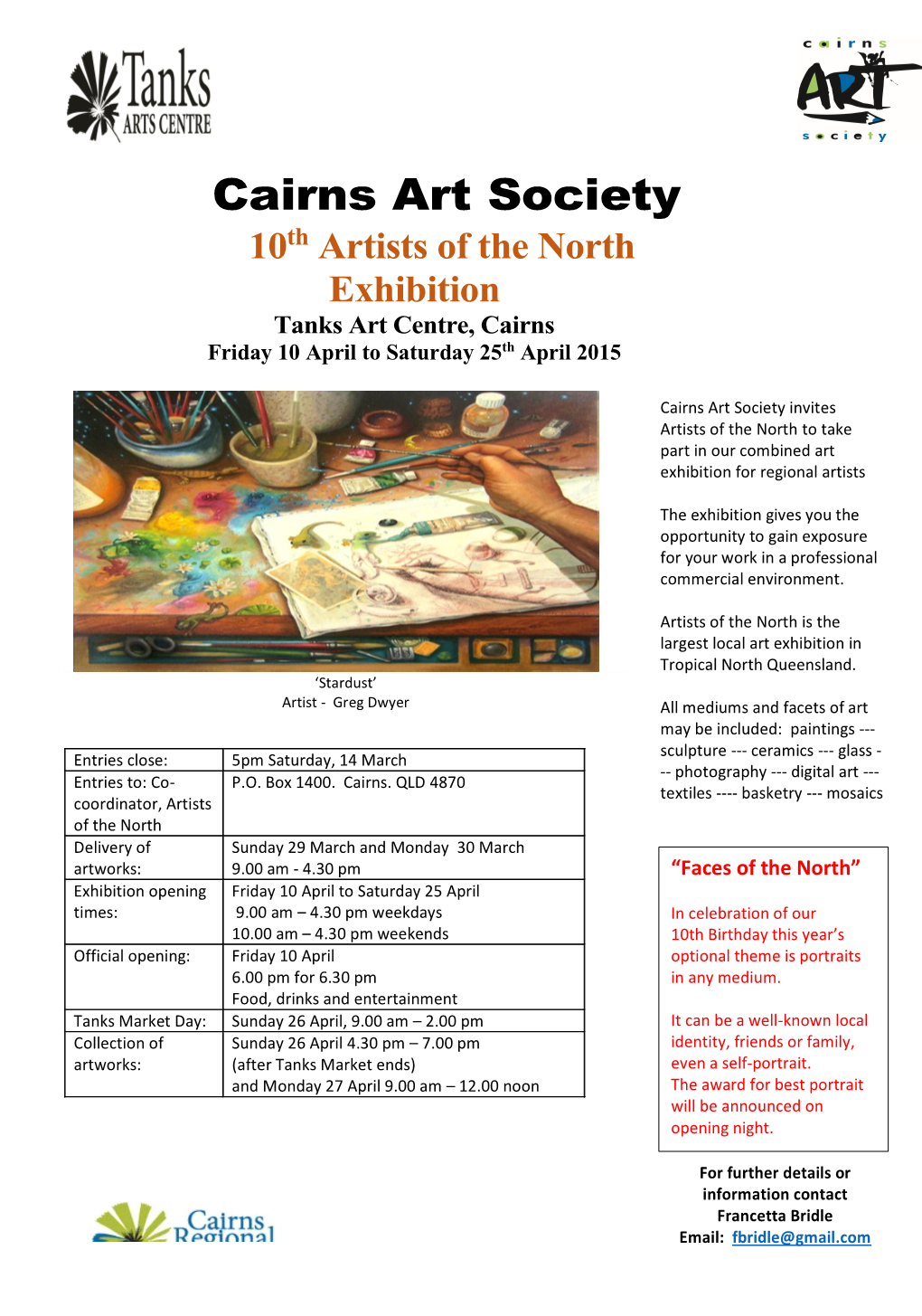 10Th Artists of the North Exhibition, 10-25 April, 2015