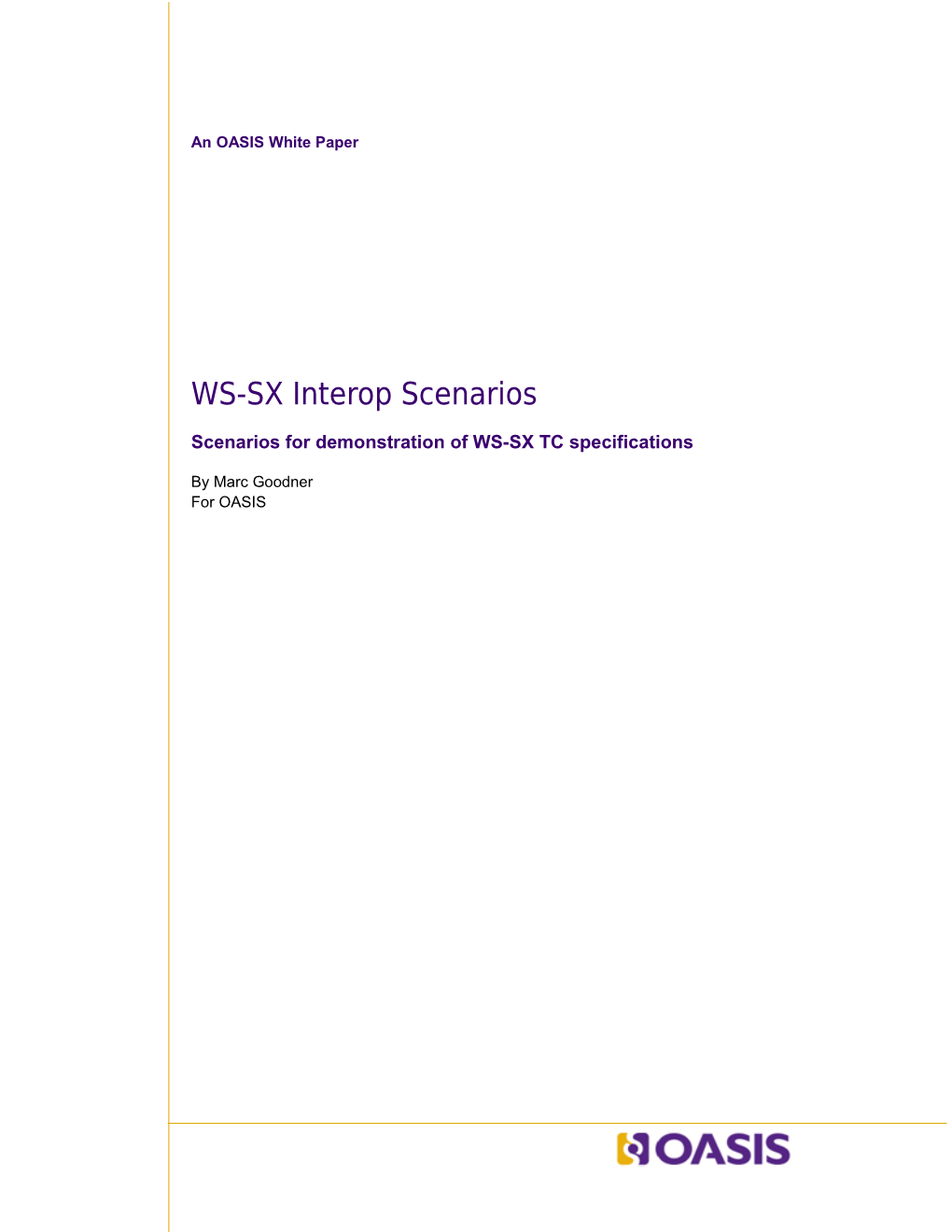 WS-SX Interop Scenarios