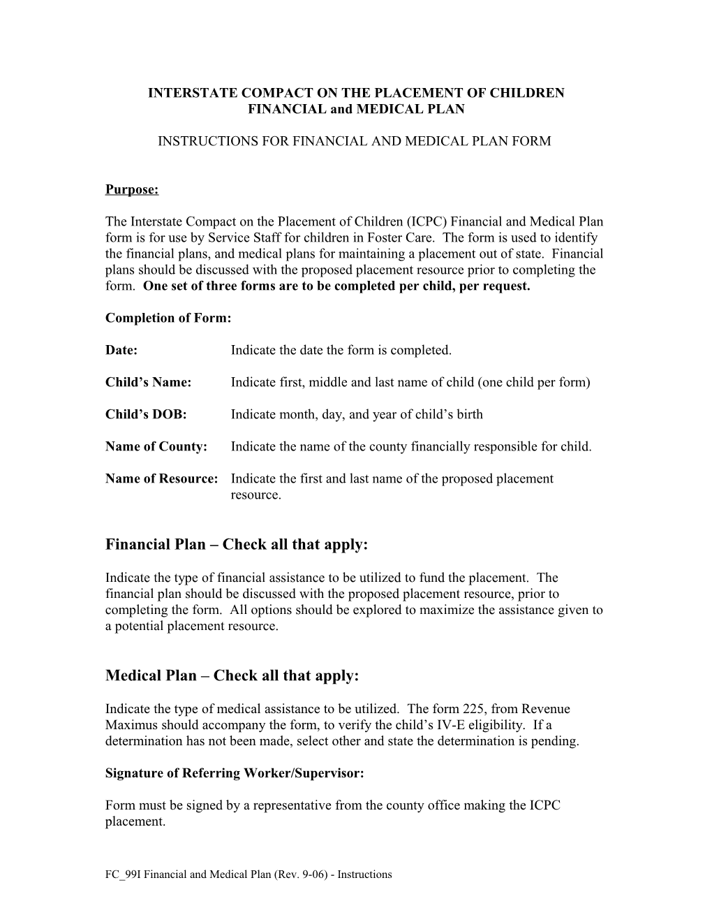 Interstate Compact on the Placement of Children Request s1