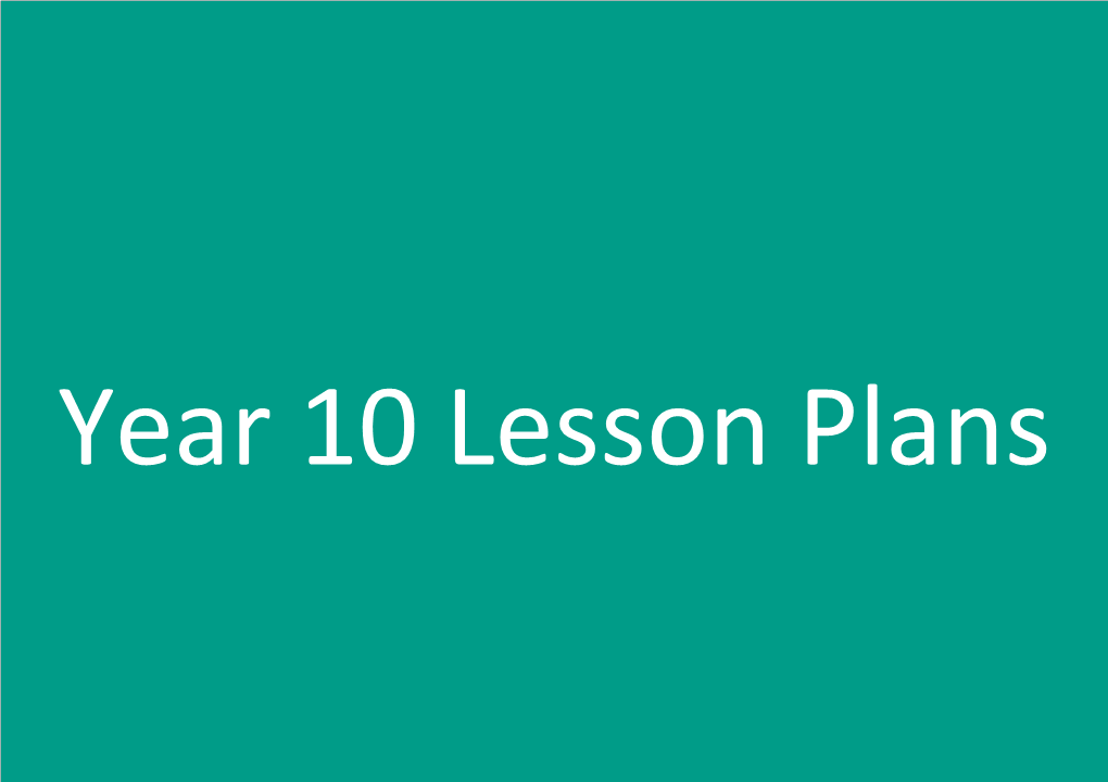 Lesson Plans Aim to Follow Good Practice Principles; E.G. They
