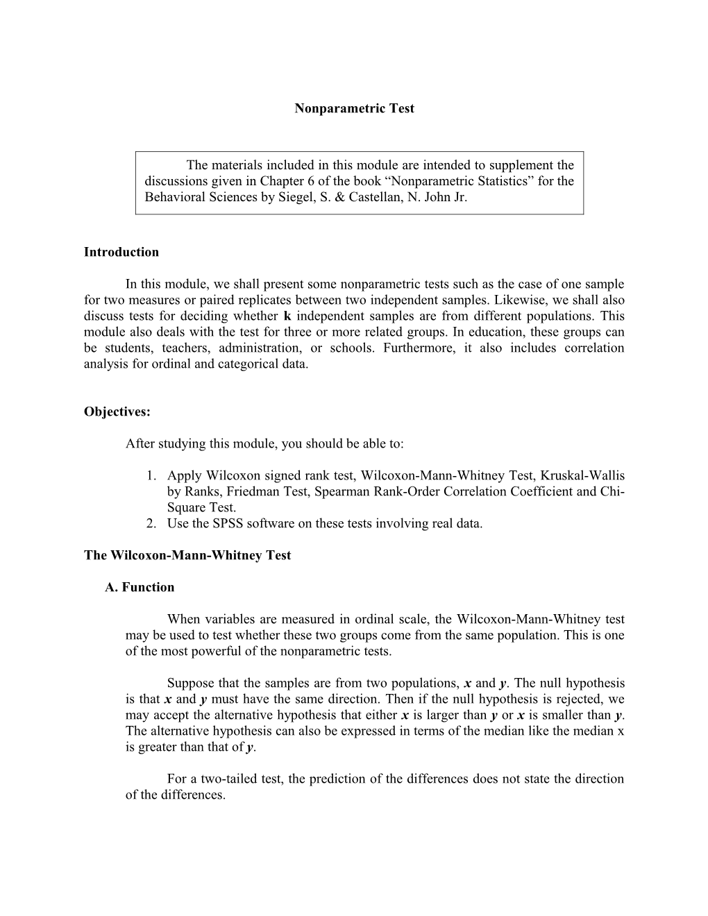 Unit I Simple Correlation Analysis