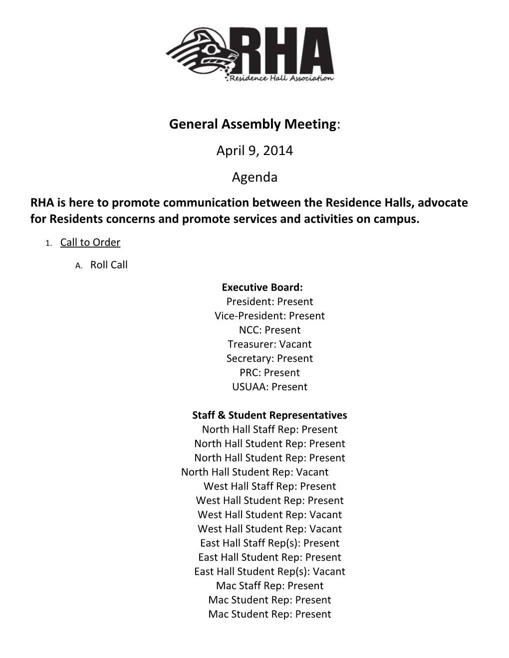 General Assembly Meeting