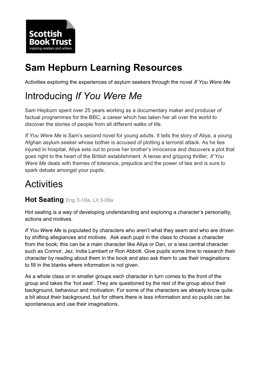 Sam Hepburn Learning Resources