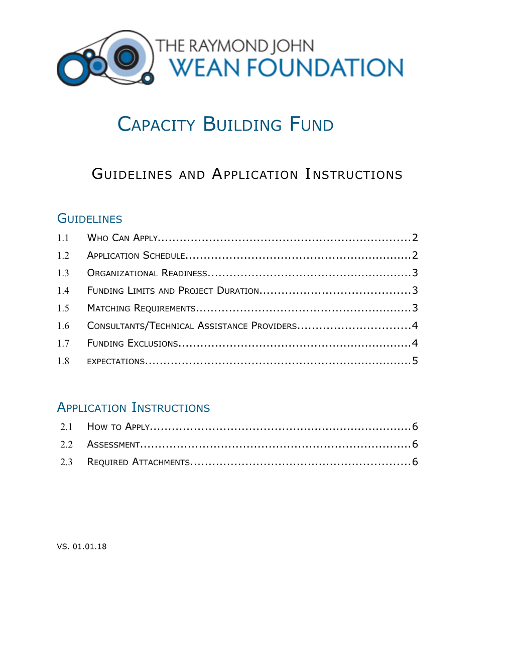 1.4Funding Limits and Project Duration 3